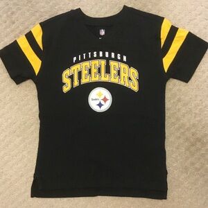 NFL Kids Black and Yellow Steelers TeeSz M(5-6)
